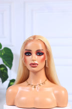 Double drawn straight blonde 12"